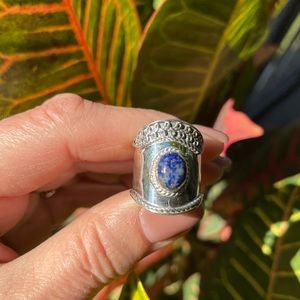 Lapis Lazuli sterling silver ring
